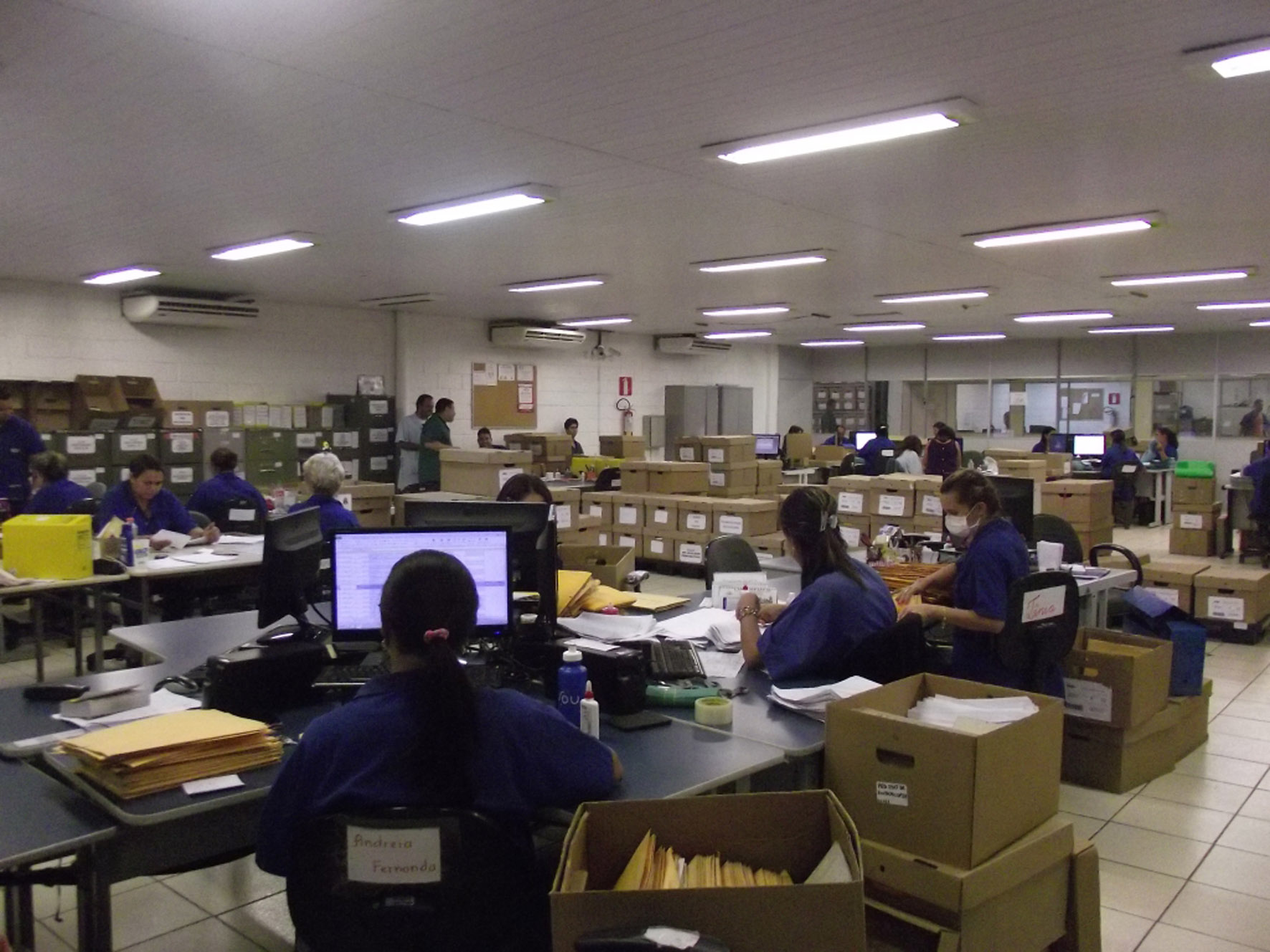 Triagem para contratos dos Correios